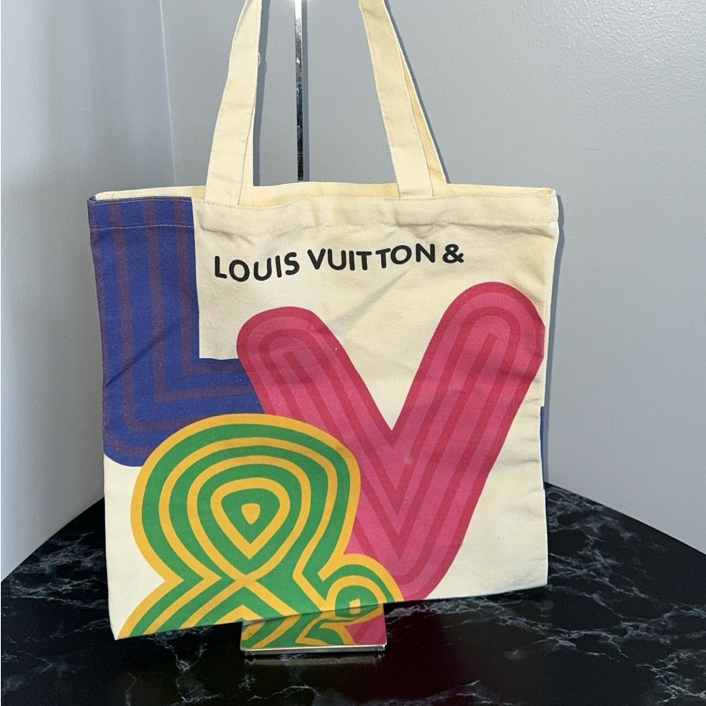 Lot of 3 LOUIS VUITTON Limited Edition Canvas Eco Tote Bags Shinsen Exhibit NEW - Picture 8 of 12